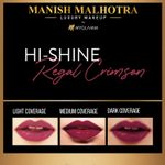 Buy Manish Malhotra Beauty By MyGlamm Hi-Shine Lipstick-Regal Crimson-4 gm - Purplle