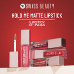 Buy Swiss Beauty Hold Me Matte Liquid Lipstick | 12 Hours Stay | Non-Transfer Lipstick | Matte Lipstick | Liquid Lipstick | Water-Resistant Lipstick | 24 (4.5 ml) - Purplle