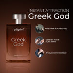 Buy Pilgrim Zen Perfume for Men + Greek God Perfume (Eau de parfum) With Musk, Smoky Cedarwood & Sandalwood, Aqua Notes & Aromatic Vetiver | 8hrs+ Long lasting Perfume for Men, Combo Pack - Combo of 2 - Purplle