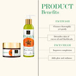 Buy Good Vibes Papaya Skin Care Combo (Set of 5) - Face Wash 200ml, Scrub 50g, Mask 50g, Gel 50g & Face Cream - Purplle