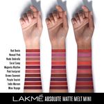 Buy Lakme Absolute Matte Melt Mini Liquid Lip Colour, Wine Voyage, 2.4 ml - Purplle