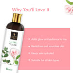 Buy Good Vibes Rose Glow Toner | Lightweight, Brightening| With Honey | No Alcohol, No Sulphates, No Parabens, No Mineral Oil, No Animal Testing (500 ml) - Purplle