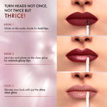Buy Lakme 9 to 5 Matte to Glass Liquid Lip - Fiery Red, 7.6 ml - Purplle