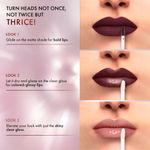 Buy Lakme 9 to 5 Matte to Glass Liquid Lip - Bold In Red, 7.6 ml - Purplle