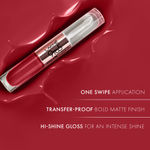 Buy Lakme 9 to 5 Matte to Glass Liquid Lip - Vintage Red, 7.6 ml - Purplle