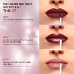 Buy Lakme 9 to 5 Matte to Glass Liquid Lip - Rose, 7.6 ml - Purplle