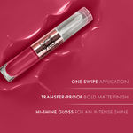 Buy Lakme 9 to 5 Matte to Glass Liquid Lip - Fuchsia Pink, 7.6 ml - Purplle