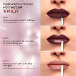 Buy Lakme 9 to 5 Matte to Glass Liquid Lip -Nut Roast, 7.6 ml - Purplle