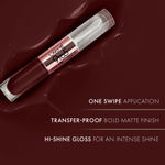Buy Lakme 9 to 5 Matte to Glass Liquid Lip - Mulberry Wine, 7.6 ml - Purplle