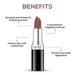 Buy RENEE Stunner Matte Lipstick, Queen Bee 4 gm, Intense Color Pay Off, Full Coverage Long Lasting Weightless Velvety Formula, Enriched with Vitamin E & Hyaluronic Acid - Purplle