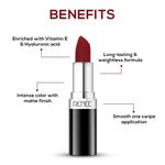 Buy RENEE Stunner Matte Lipstick, Free Spirit 4 gm, Intense Color Pay Off, Full Coverage Long Lasting Weightless Velvety Formula, Enriched with Vitamin E & Hyaluronic Acid - Purplle