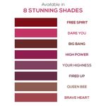 Buy RENEE Stunner Matte Lipstick, Free Spirit 4 gm, Intense Color Pay Off, Full Coverage Long Lasting Weightless Velvety Formula, Enriched with Vitamin E & Hyaluronic Acid - Purplle