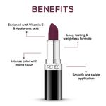 Buy RENEE Stunner Matte Lipstick, Fired Up 4 gm, Intense Color Pay Off, Full Coverage Long Lasting Weightless Velvety Formula, Enriched with Vitamin E & Hyaluronic Acid - Purplle