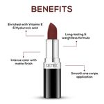 Buy RENEE Stunner Matte Lipstick, Big Bang 4 gm, Intense Color Pay Off, Full Coverage Long Lasting Weightless Velvety Formula, Enriched with Vitamin E & Hyaluronic Acid - Purplle
