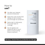 Buy Minimalist SPF 50 Sunscreen Stick with Adenosine, Rice Bran Oil & Vitamin E, Broad spectrum PA++++ - 20 gm - Purplle