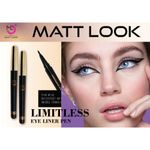 Buy Matt look Limitless Eyeliner Pen 24H Waterproof & Smudgproof, Jet Black (1.2gm) - Purplle