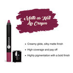 Buy SUGAR Cosmetics Matte As Hell Crayon Mini Lipstick - 32 Miss Rosa - 2.5 g - Purplle