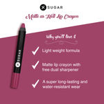 Buy SUGAR Cosmetics Matte As Hell Crayon Mini Lipstick - 32 Miss Rosa - 2.5 g - Purplle