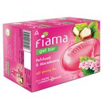 Buy Fiama Gel Bar Patchouli And Macadamia For Soft Glowing Skin, With Skin Conditioners For Moisturized Skin, 375g (125g - Pack of 3) - Purplle
