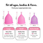 Buy Plush 100% Reusable Menstrual Cup with Cotton Carry Pouch | Size – Small | Special Stem for Easy Removal | Zero Rashes - Purplle