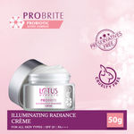 Buy Lotus Herbals Probrite Illuminating Radiance Cream | with Probiotic Actives | for Soft, Smooth and Evenly Pigmented Skin | 50g - Purplle