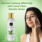 Buy Good Vibes Soothing Micellar Water with Aloe Vera Extract (115 ml) - Purplle