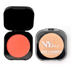 Buy NY Bae Powder Blush & Glow Kit | Shimmer Highlighter | Coral Blush | Matte Makeup | Combo (10 g) - Purplle