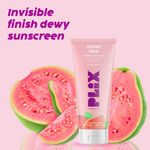 Buy PLIX SPF 50+ Guava Glow Invisible Sunscreen Gel With PA +++| For UV A, UV B & Blue Light Protection with Ceramides, Vitamin C and Hyaluronic Acid| No White Cast, Cruelty-Free | 50 g - Purplle