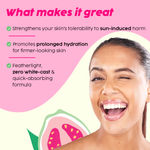 Buy PLIX SPF 50+ Guava Glow Invisible Sunscreen Gel With PA +++| For UV A, UV B & Blue Light Protection with Ceramides, Vitamin C and Hyaluronic Acid| No White Cast, Cruelty-Free | 50 g - Purplle