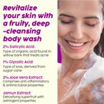 Buy PLIX Jamun 2% Salicylic Acid Body Wash For Body Acne | Paraben & Silicones Free | Deeply Exfoliating | Prevents Back Acne, Exfoliates Dead Skin Cells & Moisturizes Skin | 236ml - Purplle