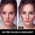 Buy Half N Half HD Pro Blush & Highlight Makeup Multicolour Palette 02 (18 gm) - Purplle