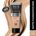 Buy FACES CANADA All Day Hydra Matte Foundation (Mini) | 3IN1 Foundation + Moisturizer + SPF30 | 10HR Long Wear | Buildable Coverage | Medium Natural 15 ml - Purplle