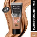 Buy FACES CANADA All Day Hydra Matte Foundation (Mini) | 3IN1 Foundation + Moisturizer + SPF30 | 10HR Long Wear | Buildable Coverage | Warm Sand 15 ml - Purplle