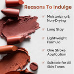Buy mCaffeine Cocoa Kiss Creamy Matte Lipstick-Rose Martini - Purplle