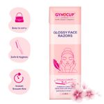 Buy GynoCup Glossy Face Razor for Women | Painless Facial Hair Removal | Easy to Use (Pack of 3) - Purplle