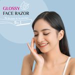 Buy GynoCup Glossy Face Razor for Women | Painless Facial Hair Removal | Easy to Use (Pack of 3) - Purplle