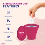 Buy GynoCup Collapsible Silicone Cup Menstrual Cup Sterilizer for Women| Kills 99% of Germs in 2 Minutes | Microwave Friendly - 1 Unit - Purplle