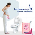 Buy MildCares Silicone Stand and Pee Reusable Female Urination Device (Pack of 1) | For Women, Pregnant Women, Joint Pain Patients & Travellers | Easy To Carry | Reduces The Risk Of UTI Infections | Travel Friendly | Leak-proof - Purplle