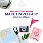 Buy MildCares Silicone Stand and Pee Reusable Female Urination Device (Pack of 1) | For Women, Pregnant Women, Joint Pain Patients & Travellers | Easy To Carry | Reduces The Risk Of UTI Infections | Travel Friendly | Leak-proof - Purplle