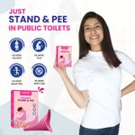 Buy MildCares Silicone Stand and Pee Reusable Female Urination Device (Pack of 1) | For Women, Pregnant Women, Joint Pain Patients & Travellers | Easy To Carry | Reduces The Risk Of UTI Infections | Travel Friendly | Leak-proof - Purplle