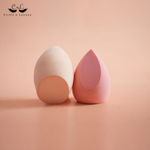 Buy Cuffs N Lashes Makeup Blender/Sponge Set of 2 Tear Drop , Slant Cut - Purplle