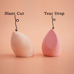 Buy Cuffs N Lashes Makeup Blender/Sponge Set of 2 Tear Drop , Slant Cut - Purplle