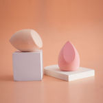 Buy Cuffs N Lashes Makeup Blender/Sponge Set of 2 Tear Drop , Slant Cut - Purplle