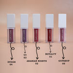 Buy Cuffs N Lashes Combo Pack of Set of 5 Matte Liquid Lipstick ( Royality 01, Arabian Nights 02, YT 03, Duggs 04, Gup Shup 05 ) - Purplle