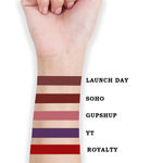 Buy Cuffs N Lashes Combo Pack of Set of 5 Matte Liquid Lipstick ( Royality 01, YT 03, Gup Shup 05, SOHO 07, Launch Day 09 ) - Purplle