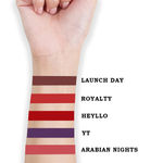 Buy Cuffs N Lashes Combo Pack of Set of 5 Matte Liquid Lipstick ( Royality 01, Heyllo 10, Arabian Nights 02, Launch Day 09, YT 03 ) - Purplle