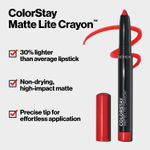 Buy Revlon ColorStay Matte Lite Crayon™ RUFFLED FEATHERS 1.4 gm - Purplle