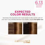 Buy L'Oreal Paris Excellence Creme Hair Color - Golden Brown 6.13 (72 ml+100 g) - Purplle
