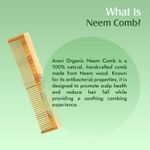 Buy Aravi Organic Handmade Wooden Neem Comb For Hair Growth and Hair Fall Control - Suitable For All Skin Type - For Men & Women - 1 Pc - Purplle