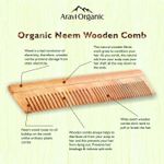 Buy Aravi Organic Handmade Wooden Neem Comb For Hair Growth and Hair Fall Control - Suitable For All Skin Type - For Men & Women - 1 piece - Purplle